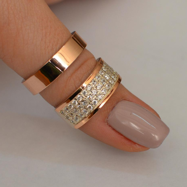 Пара срібних обручок