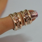 Обручка із срібла з золотом