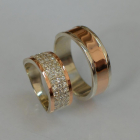 Пара обручок зі срібла