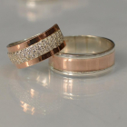 Пара обручок зі срібла