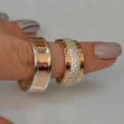 Пара обручок зі срібла