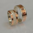 Пара обручок зі срібла