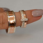 Пара обручок зі срібла