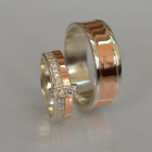 Пара обручок зі срібла