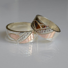 Обручка срібна