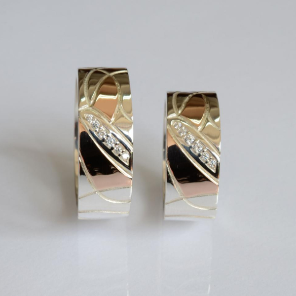 Обручка срібна