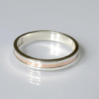 Обручка срібна