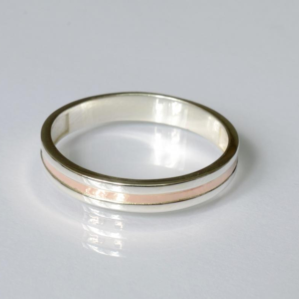 Обручка срібна