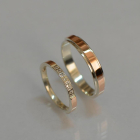 Пара обручок зі срібла