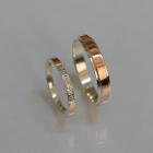 Пара обручок зі срібла