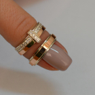 Пара обручок зі срібла