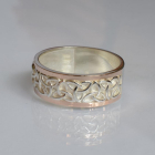 Обручка срібна