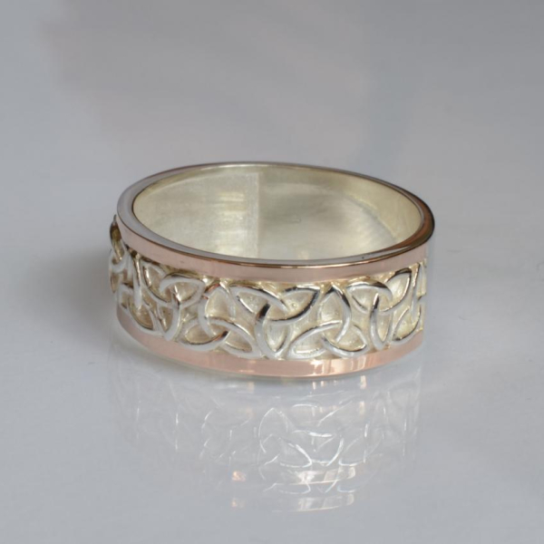 Обручка срібна