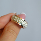 Обручка срібна