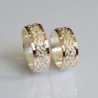 Обручка срібна