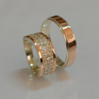 Пара обручок зі срібла