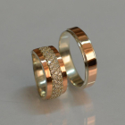 Пара обручок зі срібла