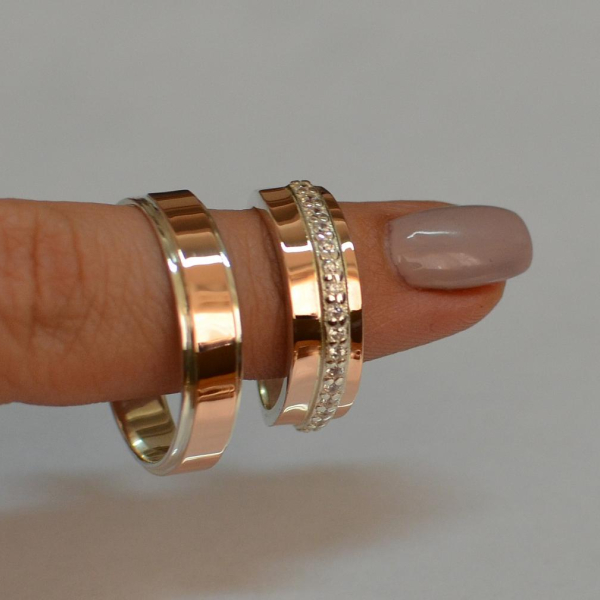 Пара срібних обручок