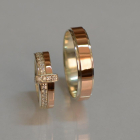 Пара обручок зі срібла