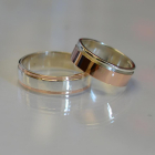 Пара срібних обручок