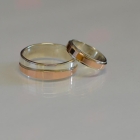 Пара срібних обручок