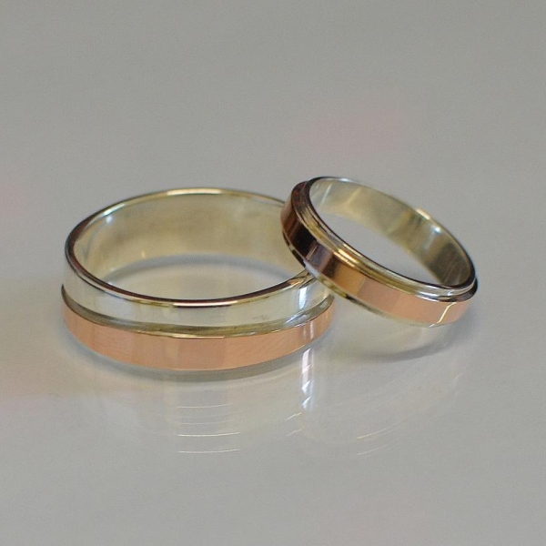 Пара срібних обручок