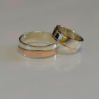 Пара срібних обручок