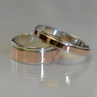 Пара срібних обручок