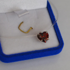 Підвіска срібна серце на лісці