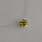 Підвіска срібна серце на лісці