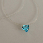 Підвіска срібна серце на лісці