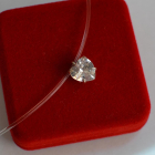 Підвіска срібна серце на лісці