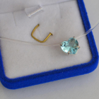 Підвіска срібна серце на лісці