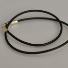 Шнурок з каучука 3мм с срібним замком