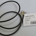 Шнурок з каучука 3мм с срібним замком