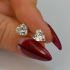 Срібні гвоздики з силіконовою застібкою