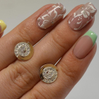 Срібні сережки-гвоздики