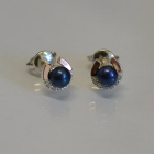 Сережки гвоздики з жемчугом