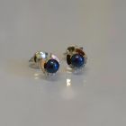 Сережки гвоздики з жемчугом