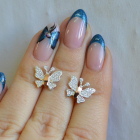 Сережки-гвоздики бабочки