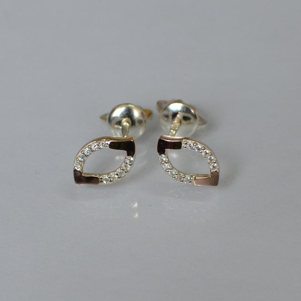 Сережки-гвоздики із срібла