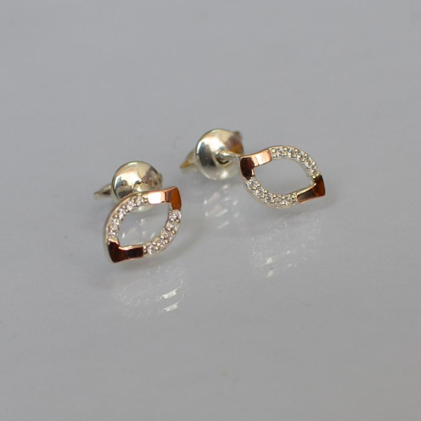 Сережки-гвоздики із срібла