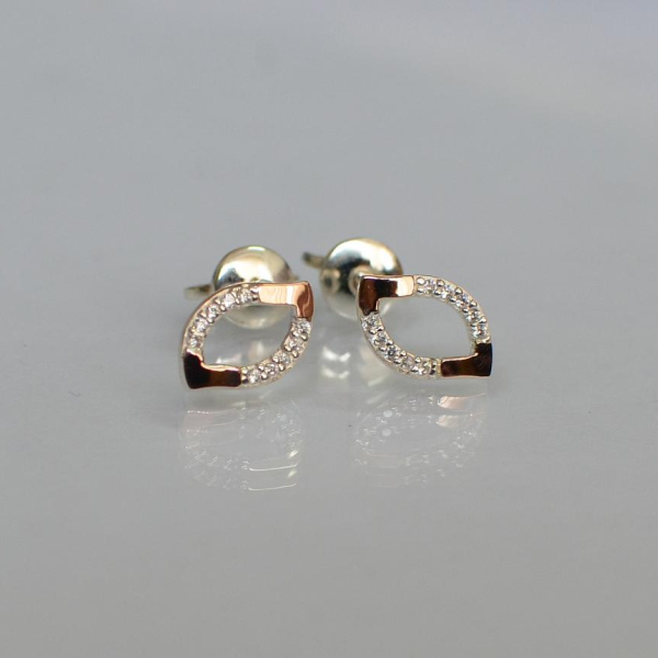 Сережки-гвоздики із срібла