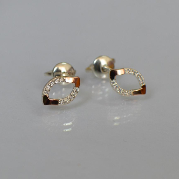 Сережки-гвоздики із срібла