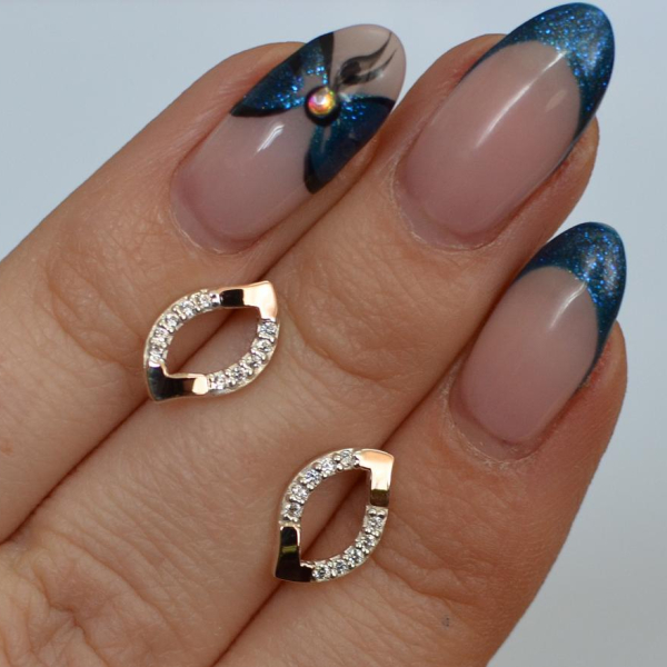 Сережки-гвоздики із срібла