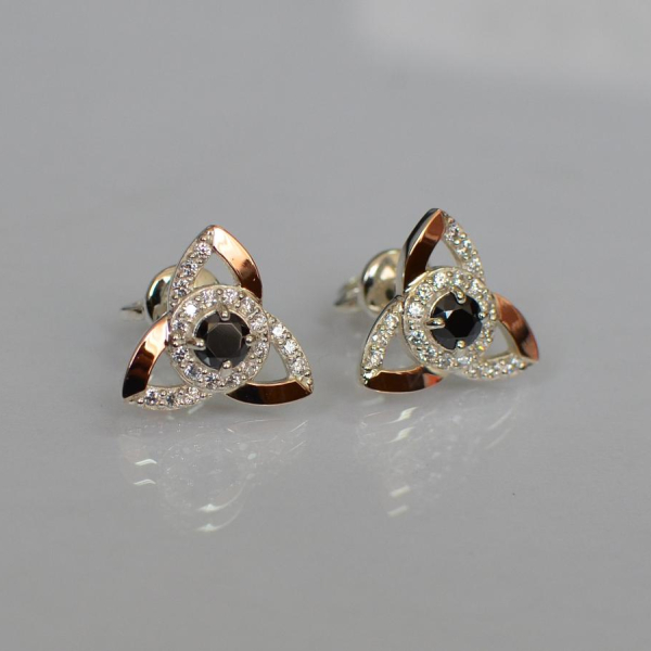 Сережки-гвоздики із срібла