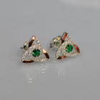 Сережки-гвоздики із срібла