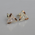 Сережки-гвоздики із срібла