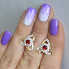 Сережки-гвоздики із срібла