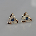 Сережки-гвоздики із срібла